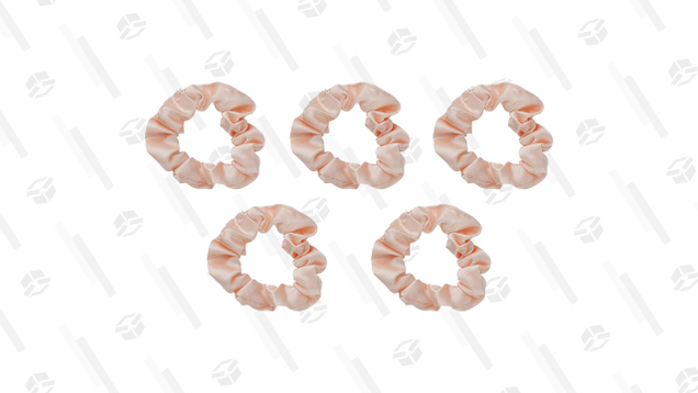 This 5-pack of Kitsch Blush Satin Scrunchies is an affordable way to pull off “The Pineapple” while you sleep, and when you inevitably lose a few, you’ll have spares at the ready.